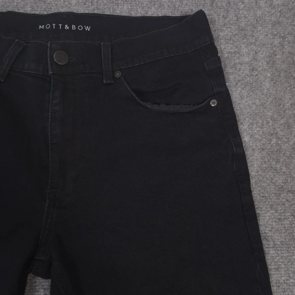 Mott & Bow Slim Jay Jeans Mens 30x27* Black Ultra Soft Stretch Denim Lightweight